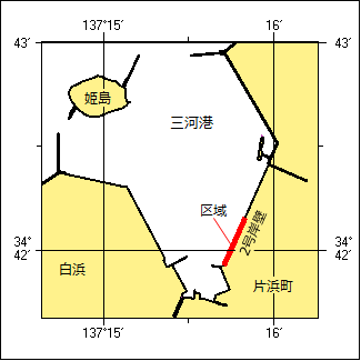 岸壁築造工事位置図
