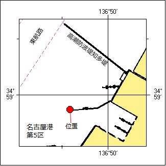 灯付浮標不存在位置図