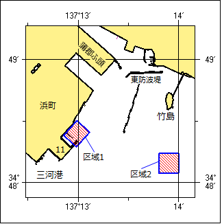 岸壁築造工事位置図