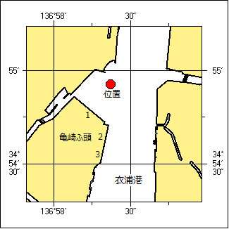 灯付浮標消灯位置図