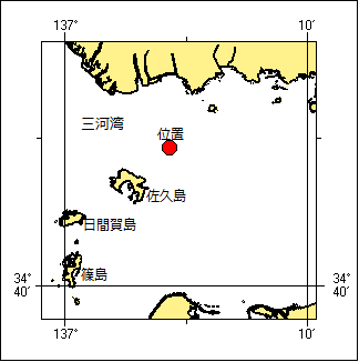 灯浮標一時撤去（予告）位置図