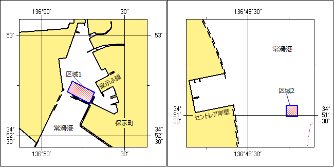 防波堤改良工事等位置図