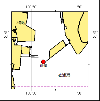 灯浮標廃止位置図