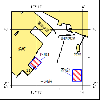 岸壁築造工事位置図