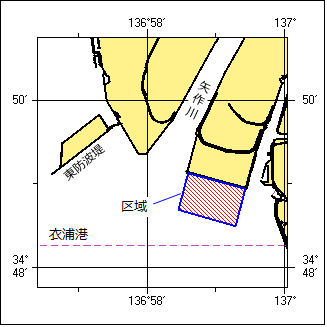 覆砂区域位置図