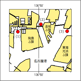 観測機器設置等位置図