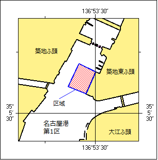 海上訓練位置図