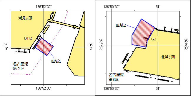 重量物荷役作業等位置図