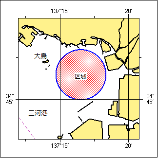 ヨットレース位置図