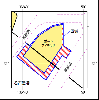 灯付浮標点検作業等位置図
