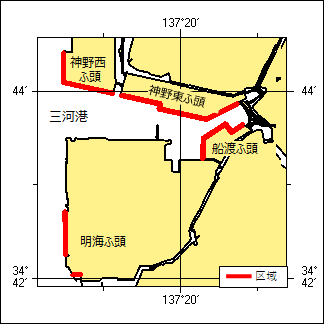 潜水訓練位置図