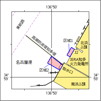 取水口設置作業等位置図