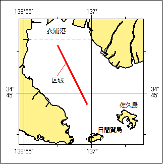 ヨットレース位置図