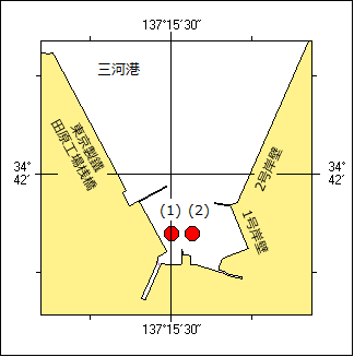 灯付浮標設置位置図