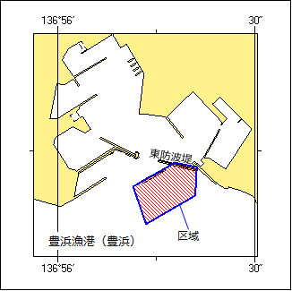 消波ブロック設置作業位置図