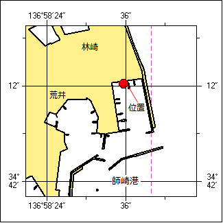 浮桟橋不存在位置図