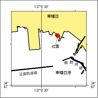 浮桟橋不存在位置図