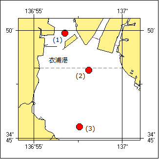 観測機器設置等位置図