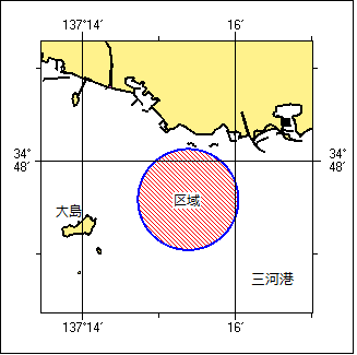 ヨットレース位置図