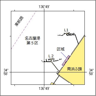 クラゲ防止網設置位置図