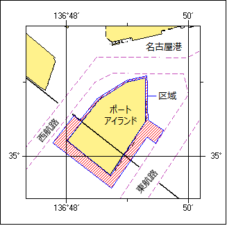 灯付浮標点検作業等位置図