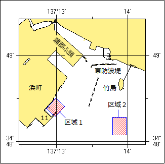 岸壁築造工事位置図