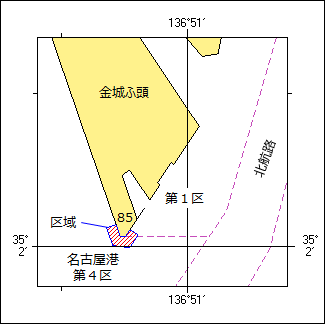 岸壁改良工事位置図