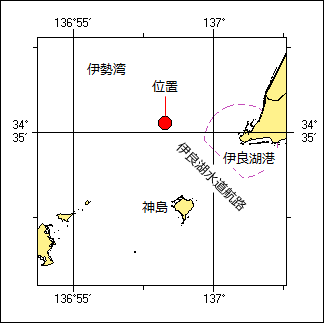 灯浮標現状変更（予告）位置図
