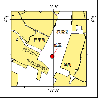 灯付浮標不存在位置図