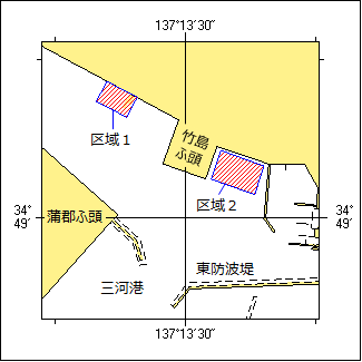 水難救助訓練位置図