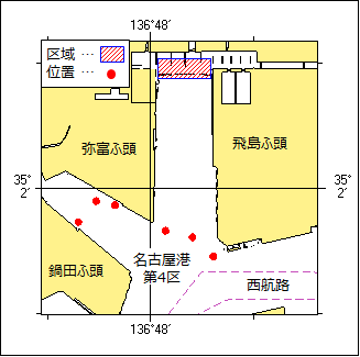 灯付浮標点検作業位置図