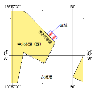 水難救助訓練位置図