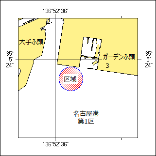水難救助訓練位置図