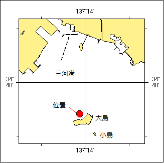 沈船存在位置図