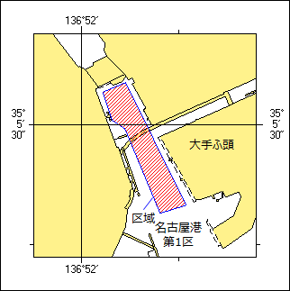 海上訓練位置図