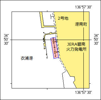 桟橋撤去工事位置図