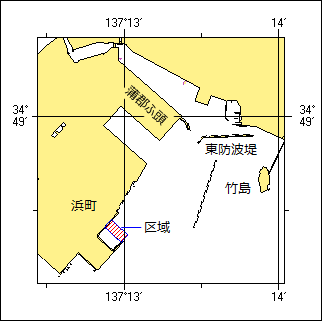 岸壁築造工事位置図