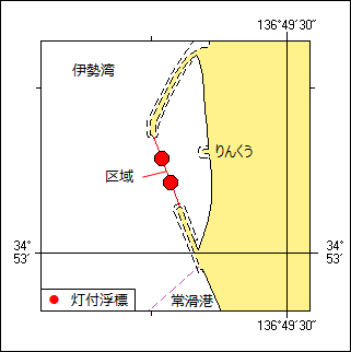 灯付浮標等設置位置図