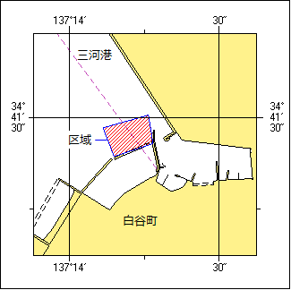 潜堤築造工事位置図