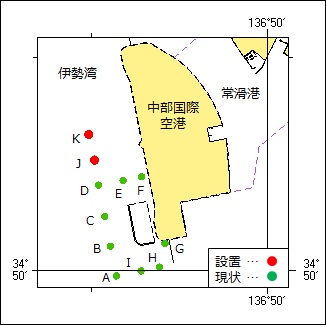 灯標設置（予告）位置図