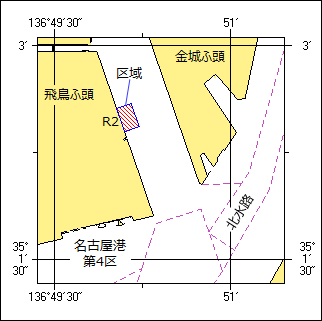 桟橋撤去工事位置図