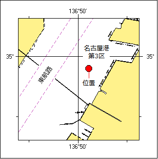 灯付浮標消灯位置図