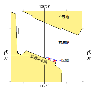 海上訓練位置図