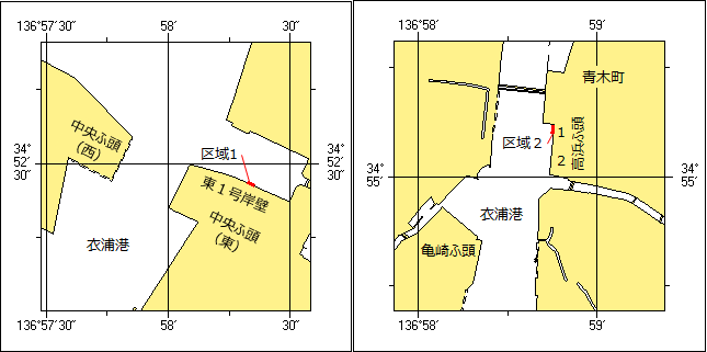 岸壁改修工事位置図