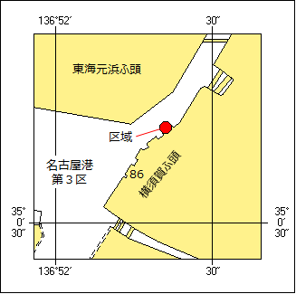 水難救助訓練位置図