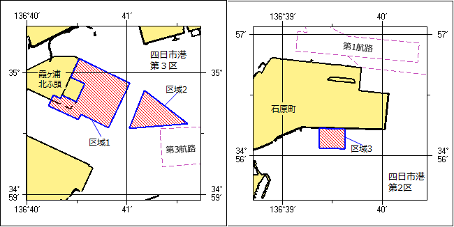 岸壁築造工事位置図