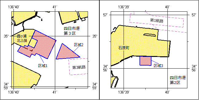 岸壁築造工事位置図