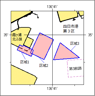 岸壁築造工事位置図