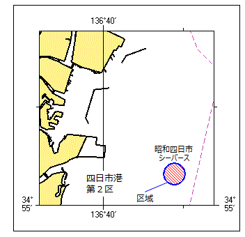 海上訓練実施位置図