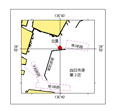 灯付浮標点検作業位置図